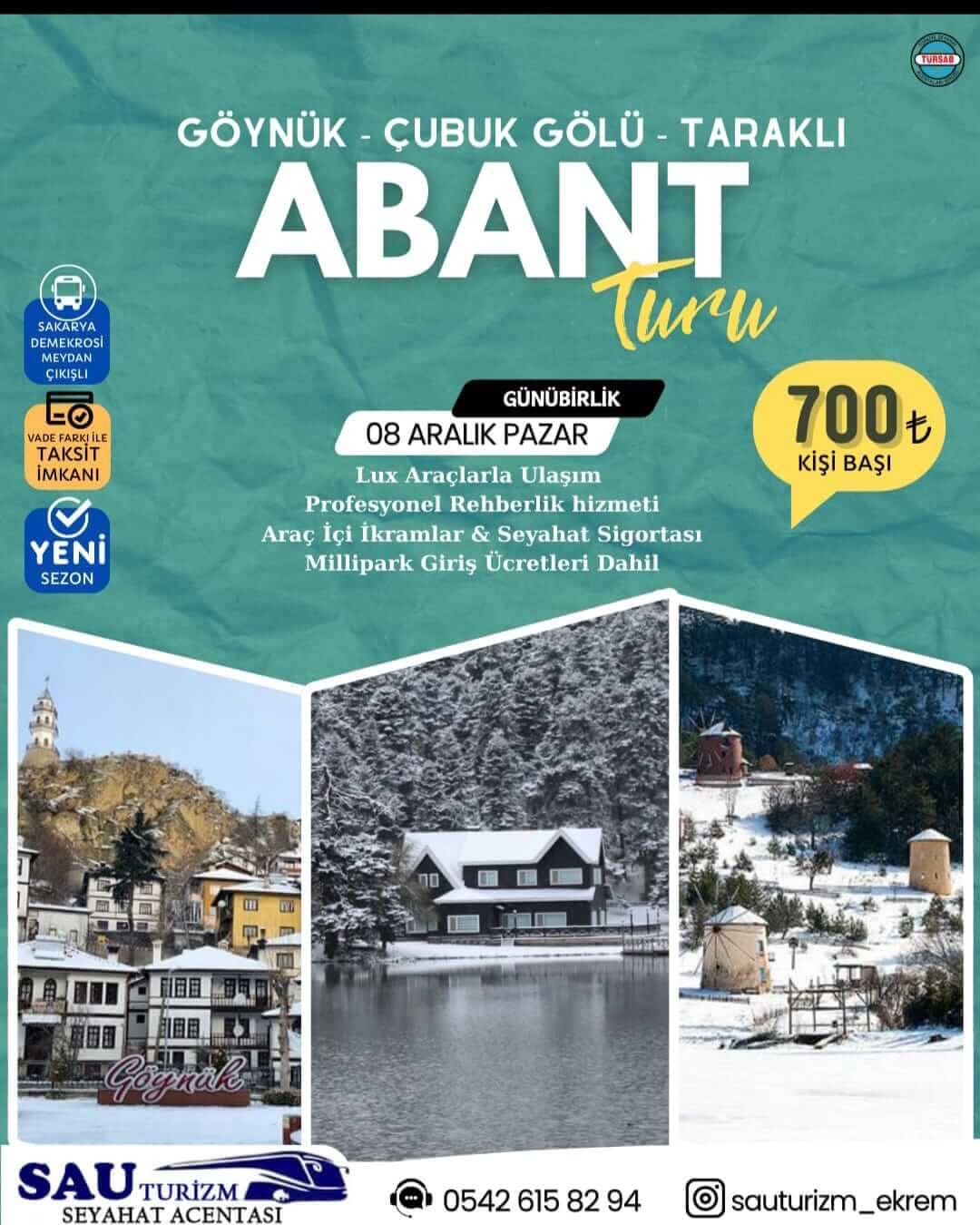 Sakarya Çıkışlı Günübirlik Abant Turu