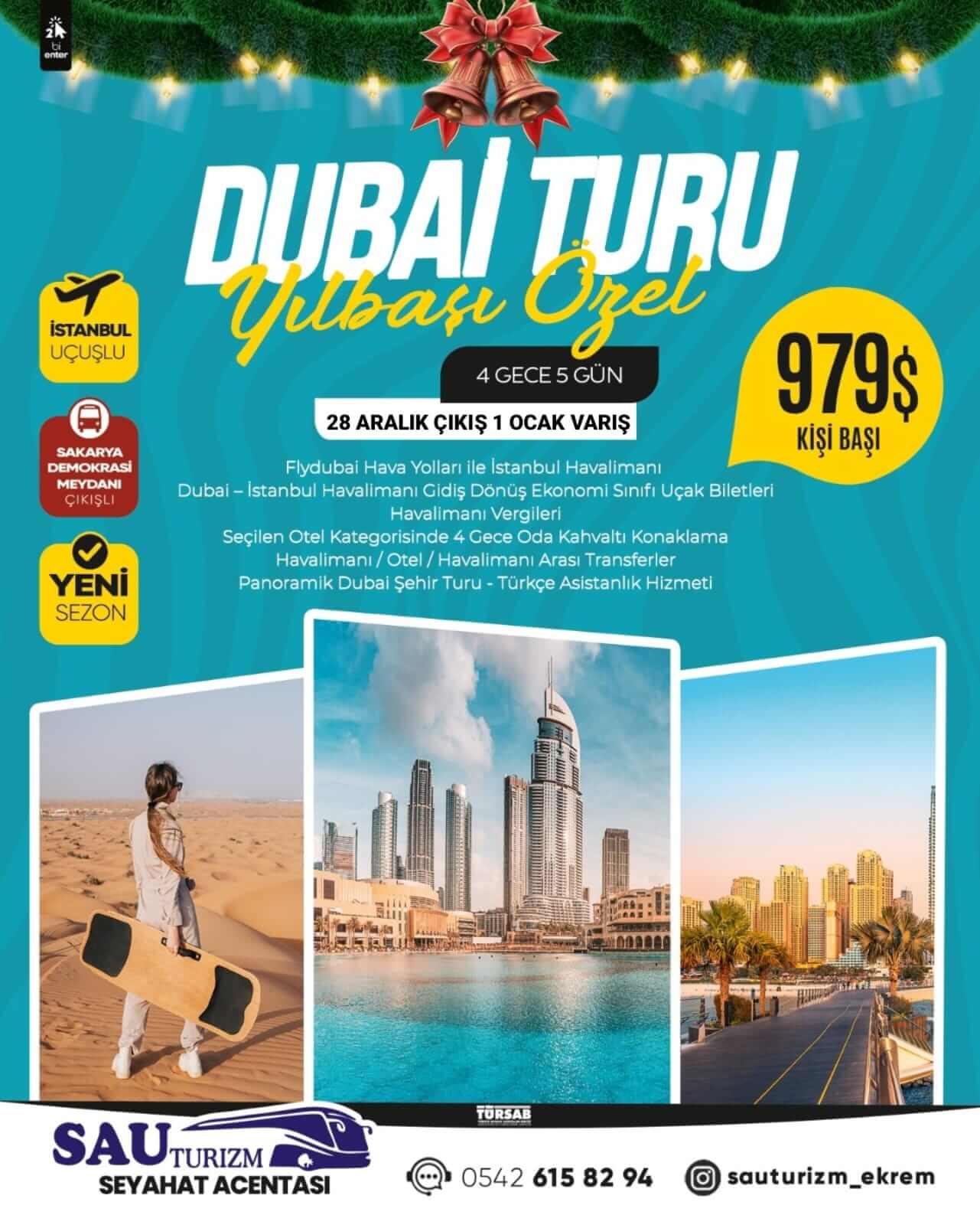 Sakarya Çıkışlı Konaklamalı Dubai Turu