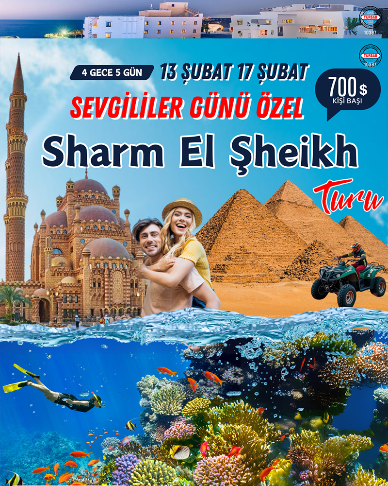 Sakarya Çıkışlı Konaklamalı Sharm El Sheikh